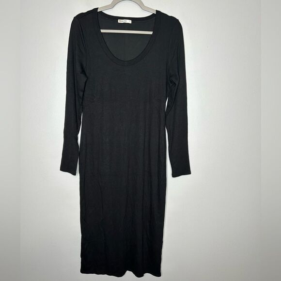 Marine Layer Lexi Rib Long Sleeve Midi Dress - Picture 5 of 7